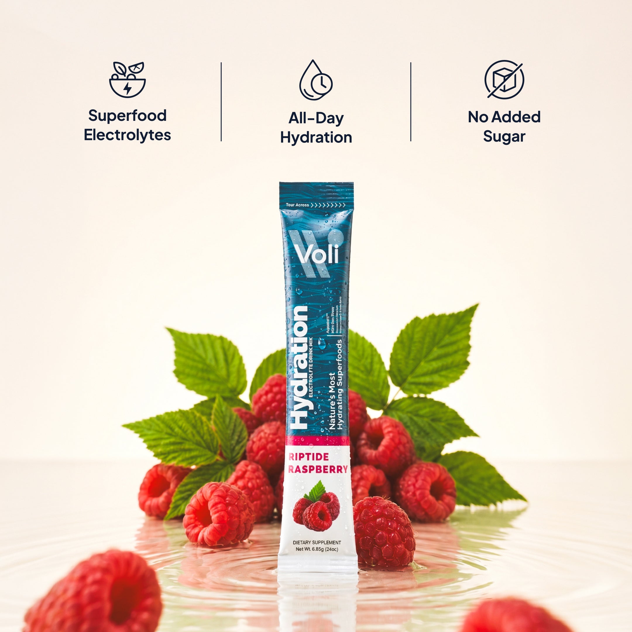 Voli Hydration- Riptide Raspberry 30ct Carton