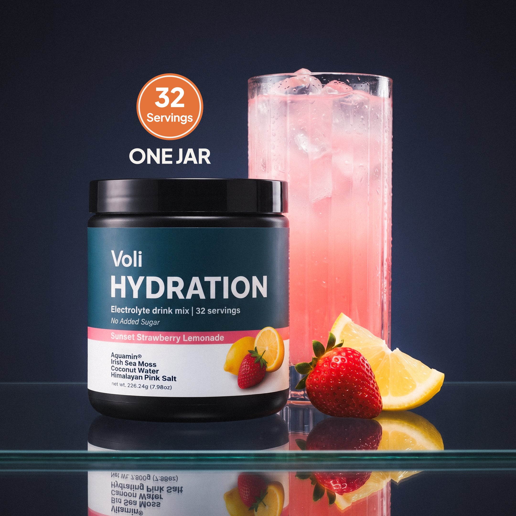 Voli Hydration - Strawberry Lemonade Bulk Tub (32 Servings)