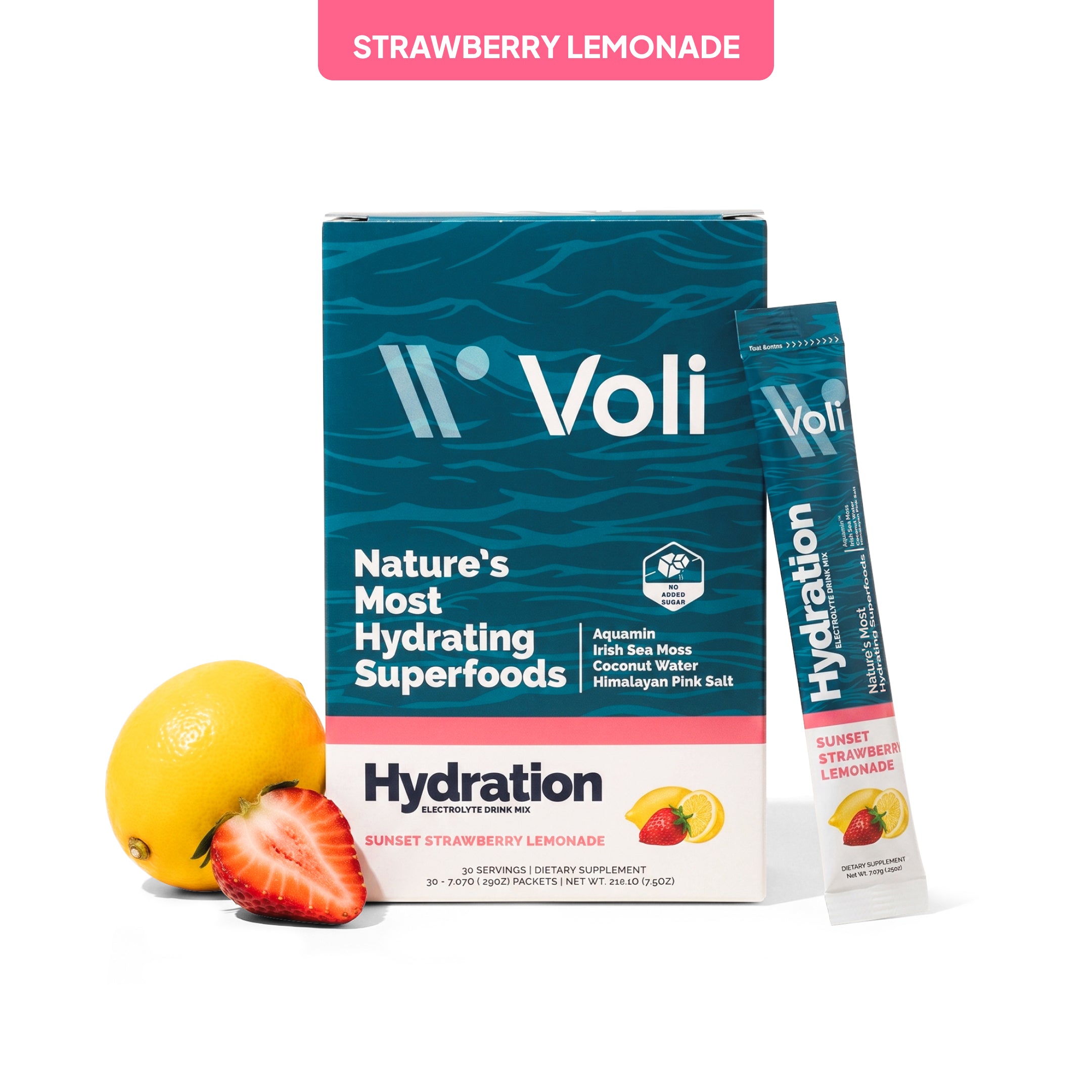 Voli Hydration- Sunset Strawberry Lemonade 30ct Carton
