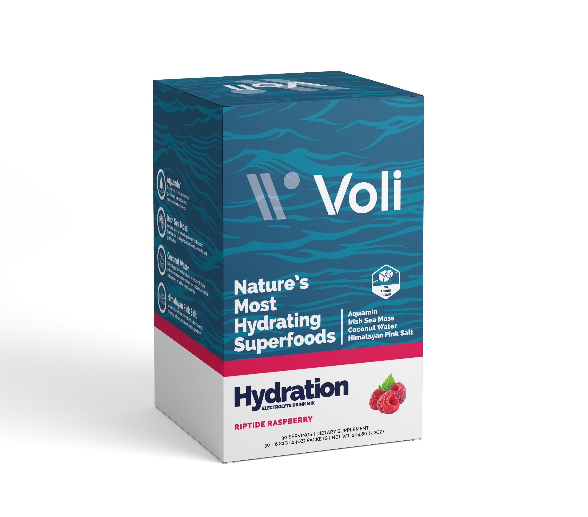 Voli Hydration- Riptide Raspberry 30ct Carton