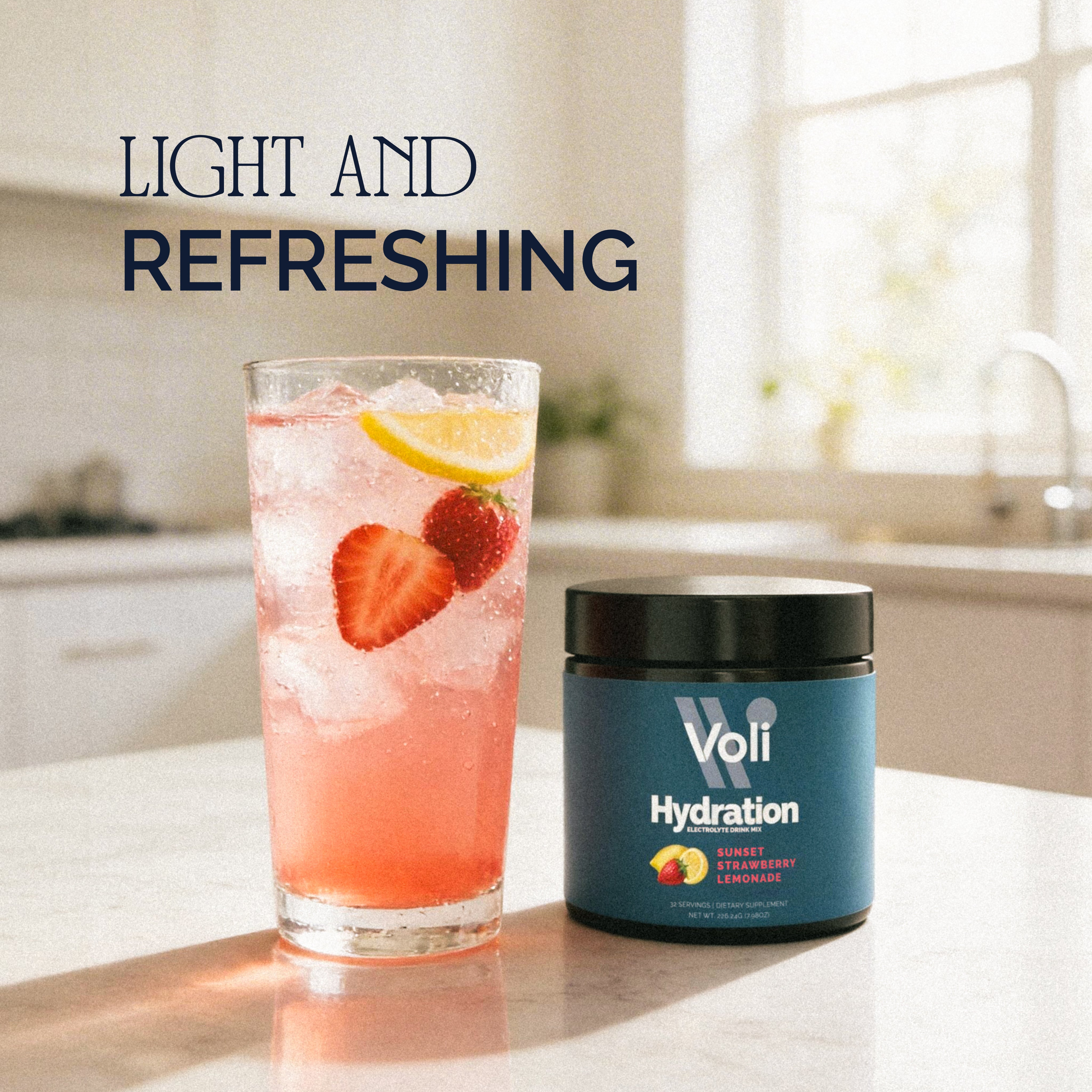 Voli Hydration - Strawberry Lemonade Bulk Tub (32 Servings)