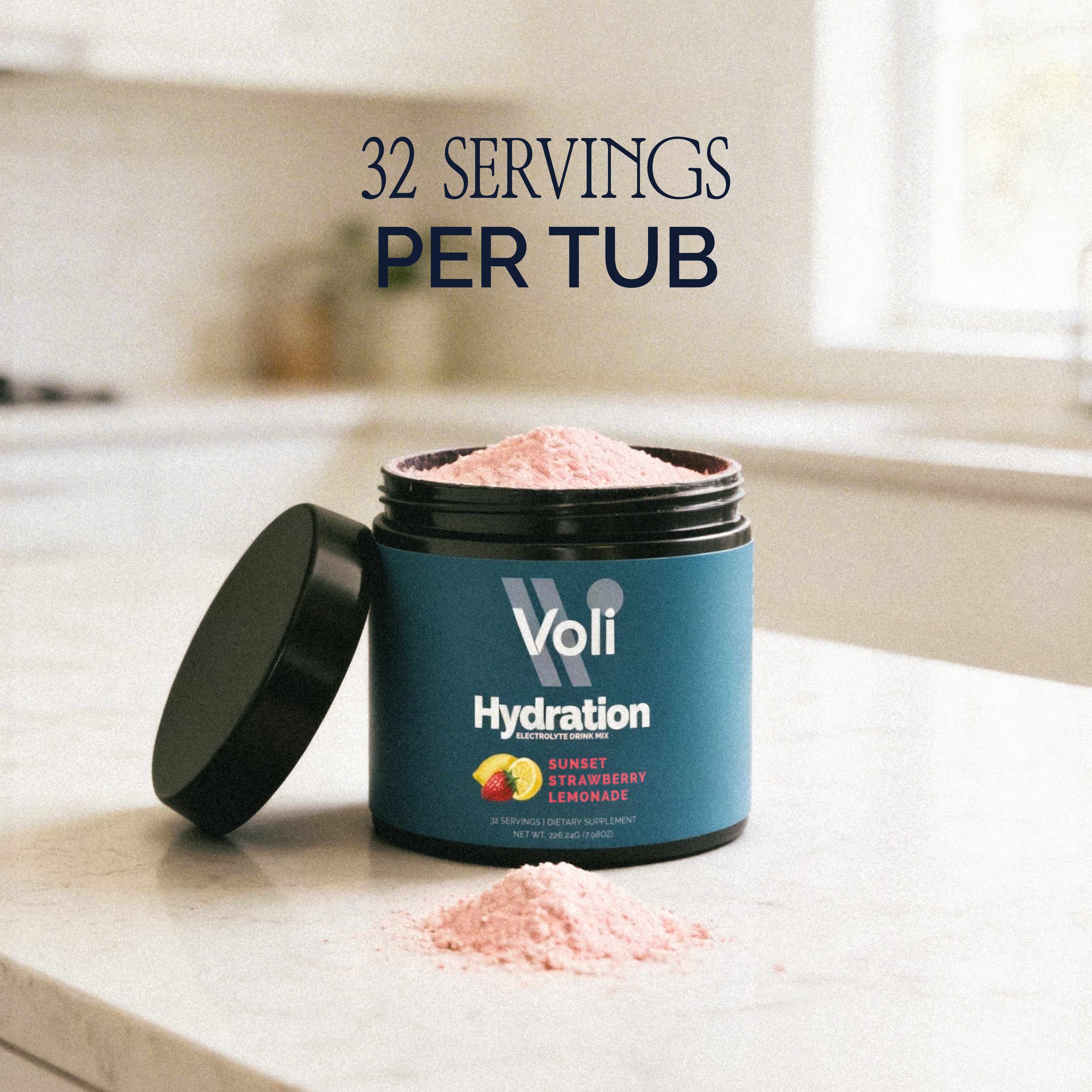 Voli Hydration - Strawberry Lemonade Bulk Tub (32 Servings)