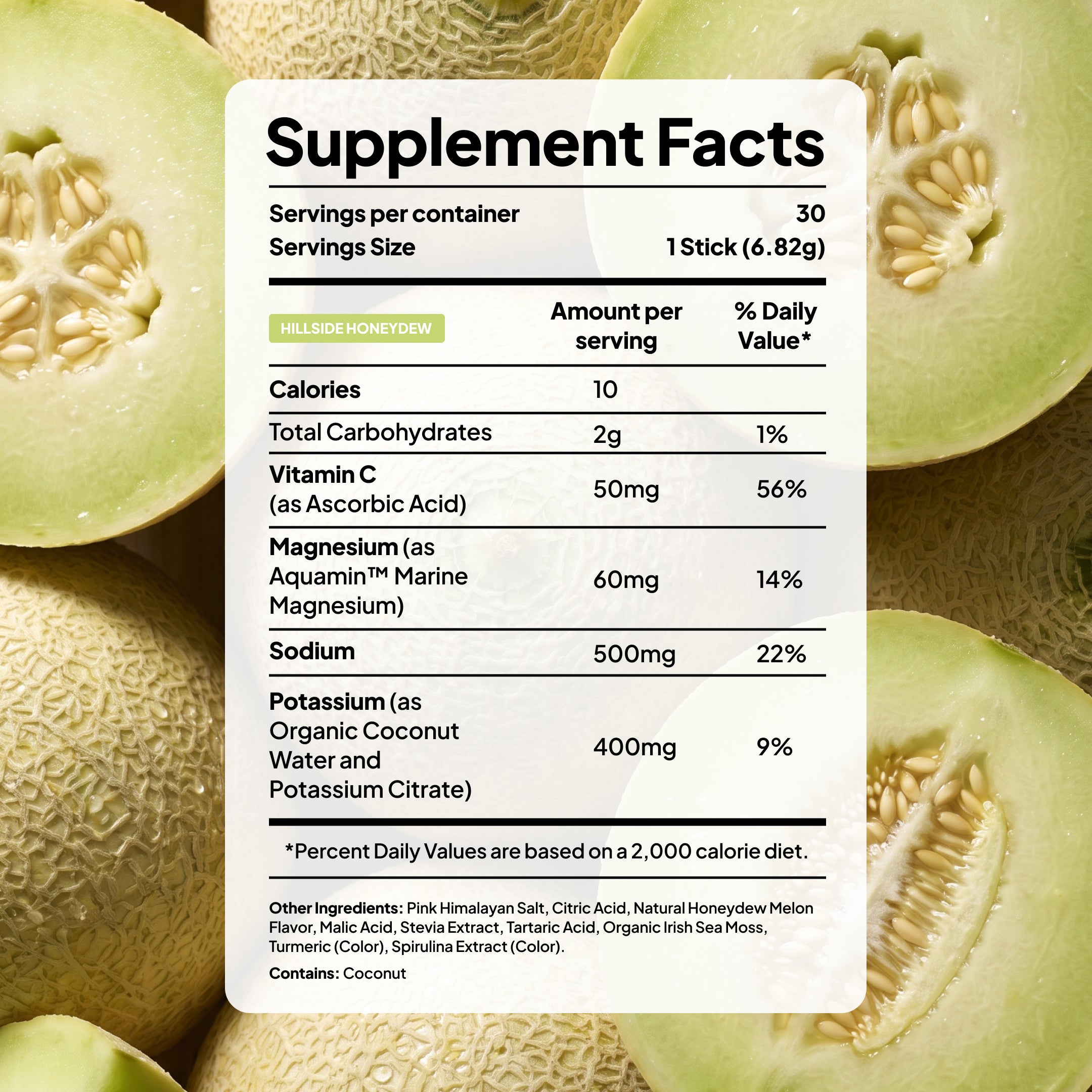 Voli Hydration- Hillside Honeydew 30ct Carton