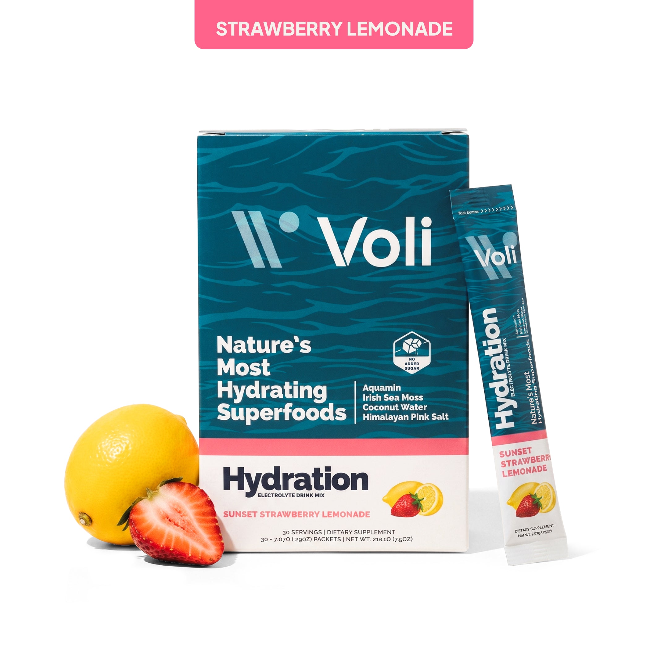 Voli Hydration- Sunset Strawberry Lemonade 30ct Carton