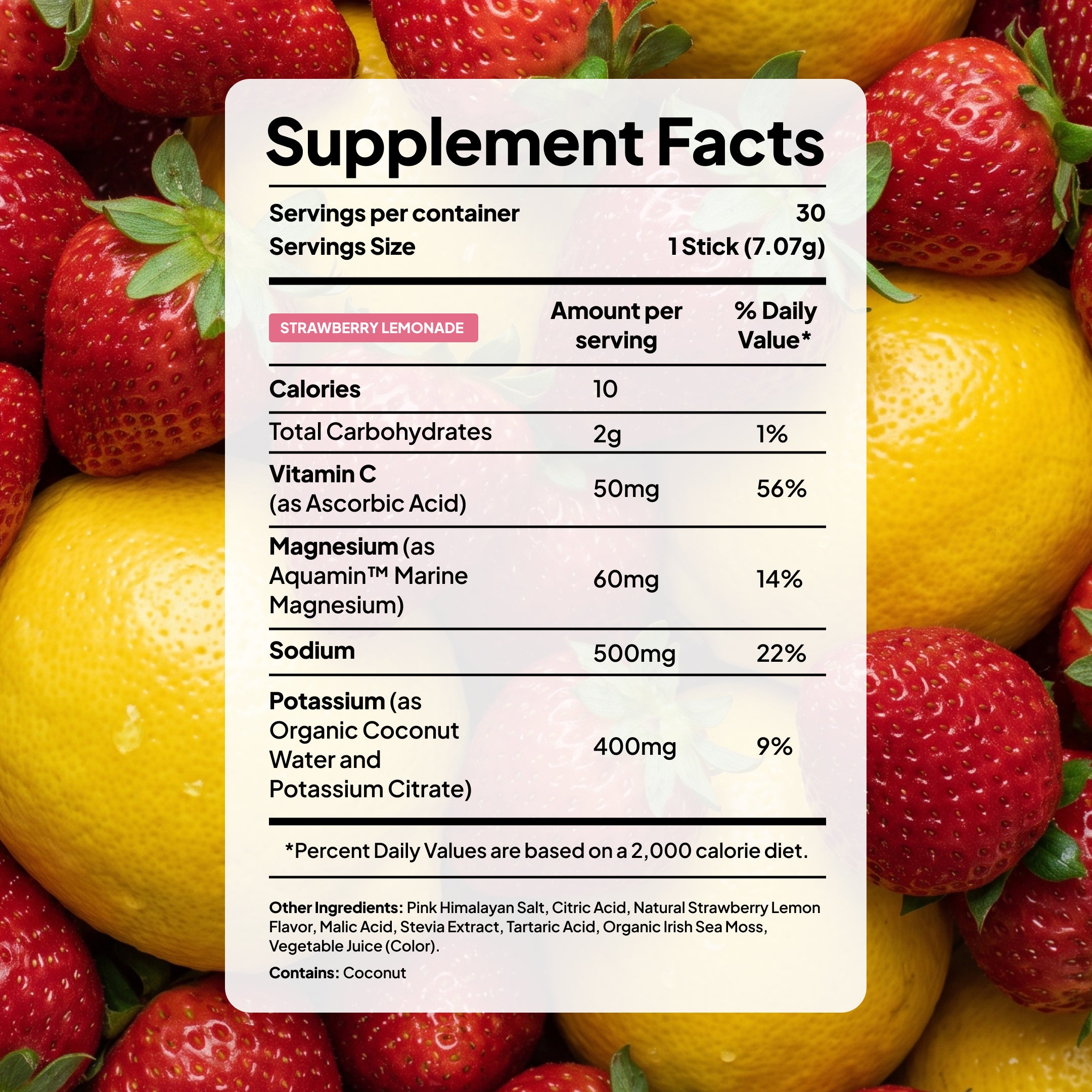 Voli Hydration- Sunset Strawberry Lemonade 30ct Carton