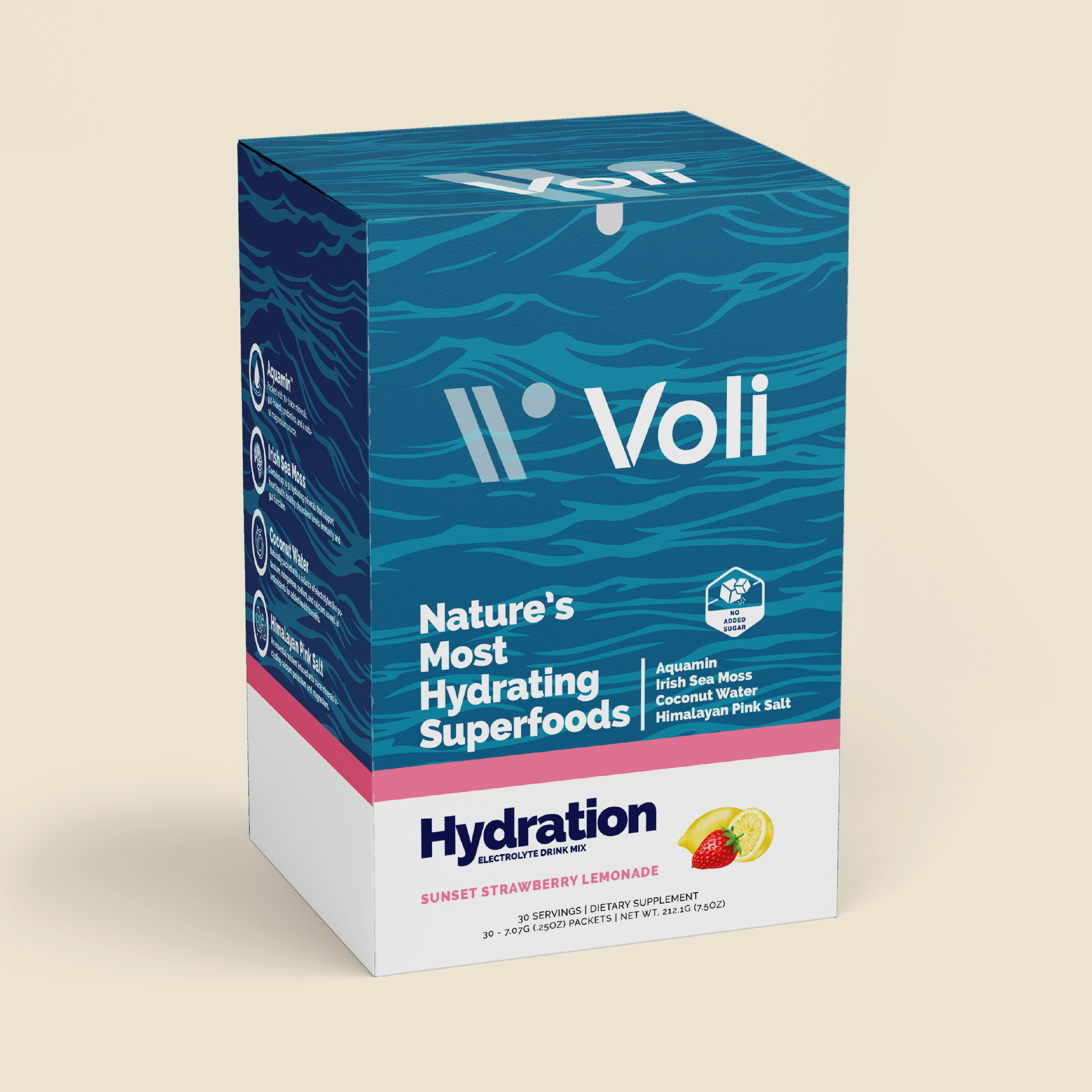 Voli Hydration- Sunset Strawberry Lemonade 30ct Carton