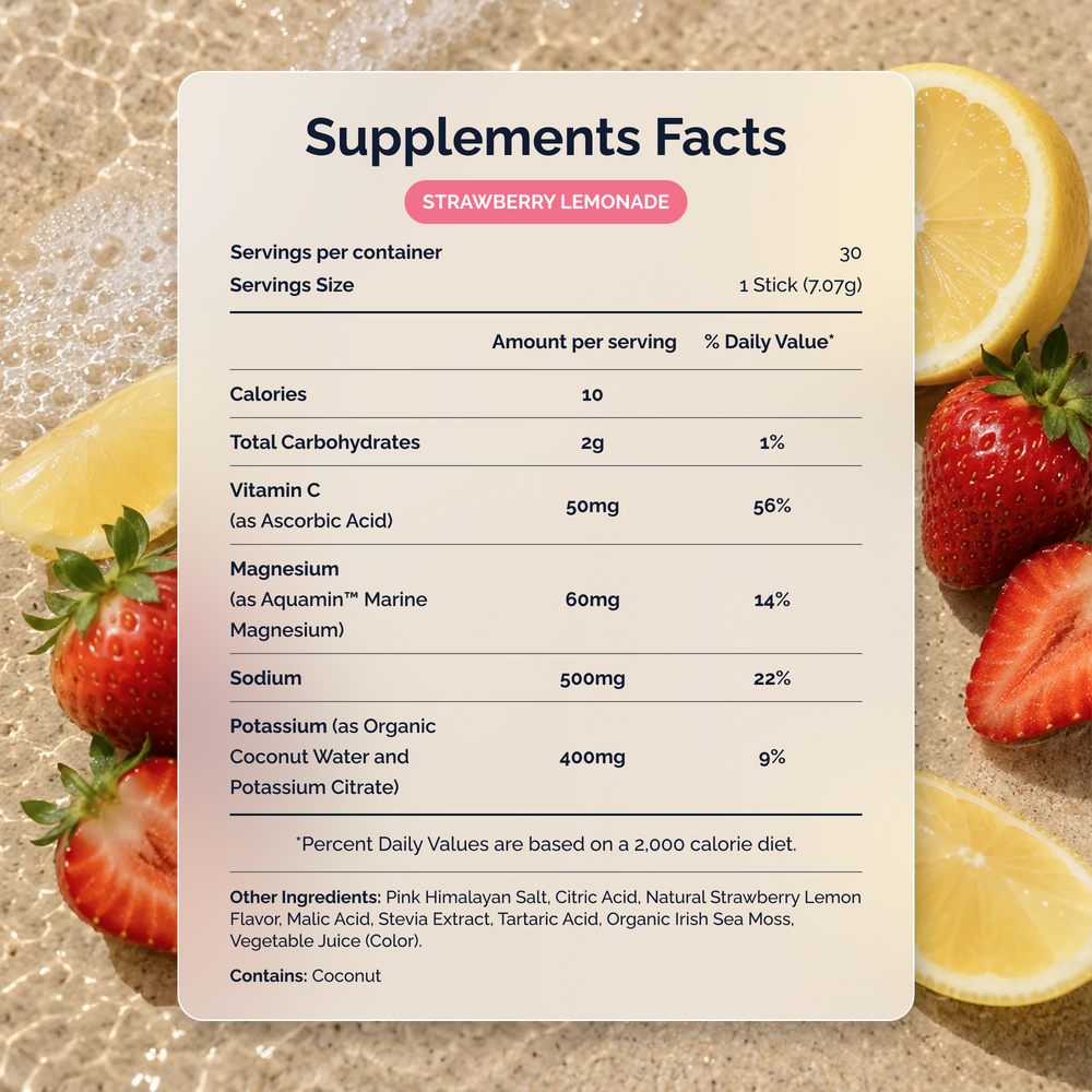 Voli Hydration- Sunset Strawberry Lemonade 30ct Carton
