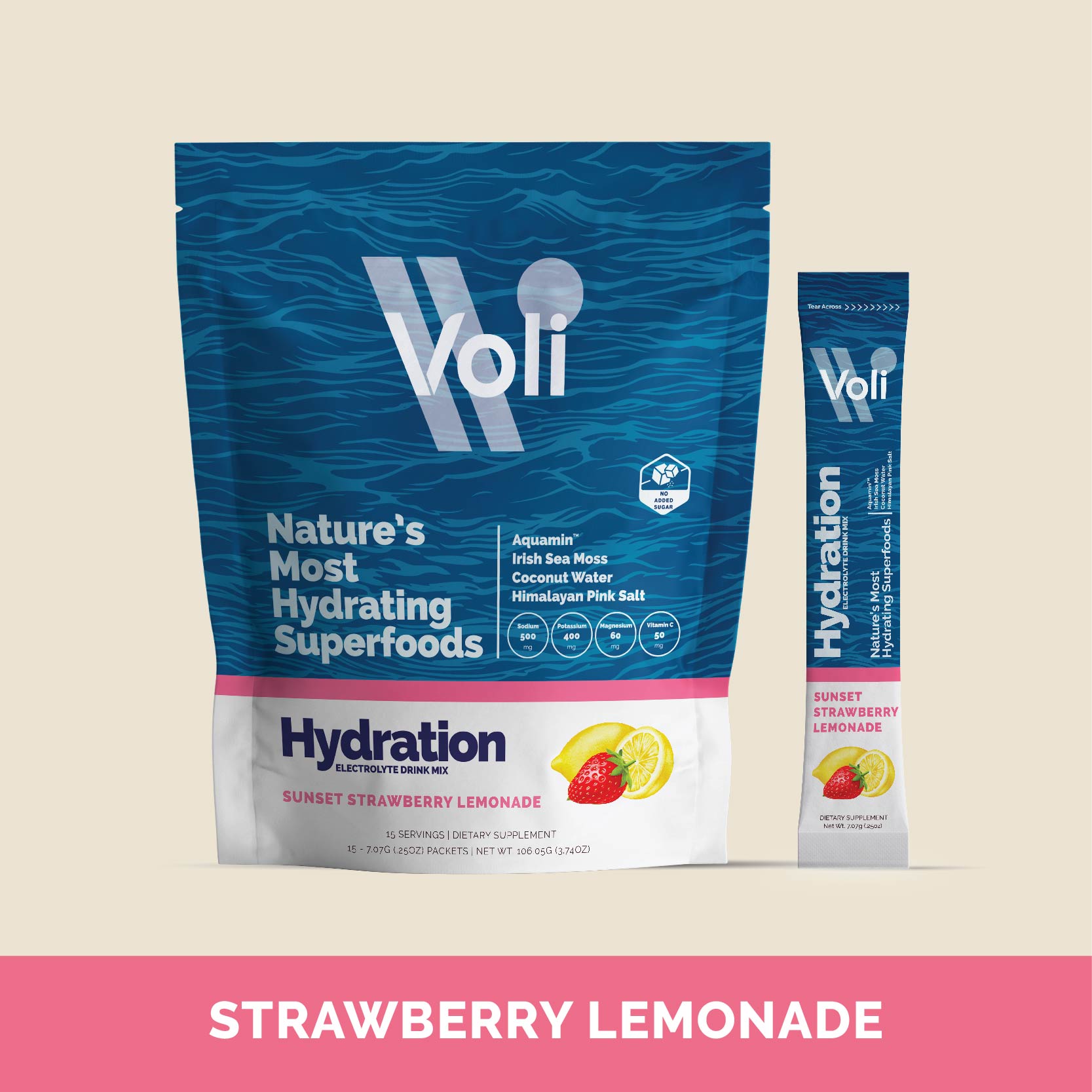 Voli Hydration - Sunset Strawberry Lemonade